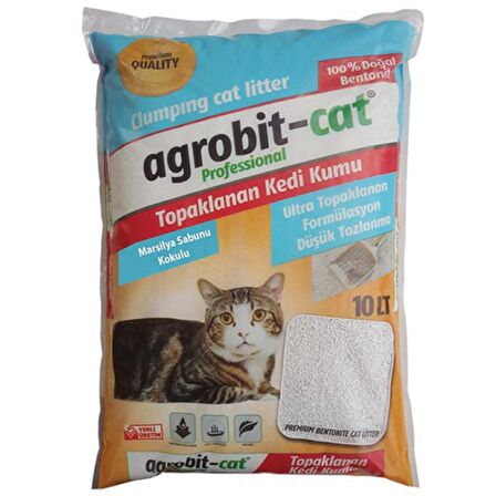 Agrobit Cat Marsilya Sabunlu Doğal Kedi Kumu 10 lt