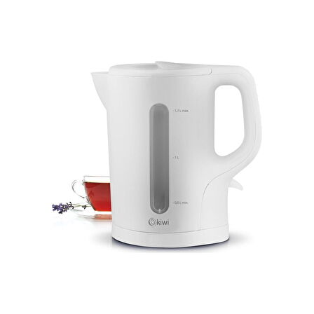 Kiwi 3304 Plastik Su Isıtıcı Beyaz Kettle