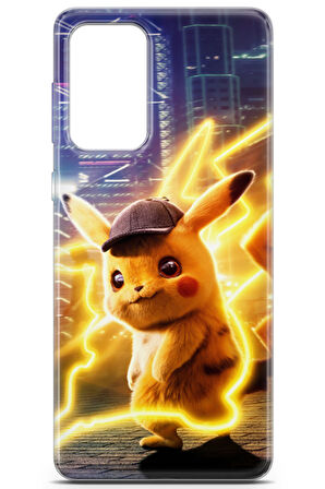 Samsung Galaxy A73 5G uyumlu Pokemon 30 Darbe Önleyici Detektif Pikachu
