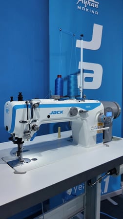 JACK 2060G FULL OTOMATİK ÇİFT PAPUÇ DİKİŞ MAKİNASI 3'LÜ TRANSPORRT SİSTEMLİ (ORTA AYAK YÜKSEKLİK AYARLI, 9MM)