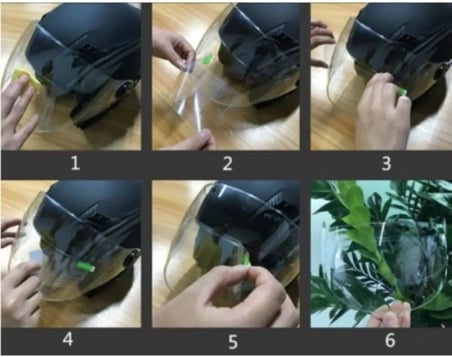Luti Concept Tüm Kasklara Uyumlu Motorsiklet Kask Ön Cam Sticker Film Yağmur Buğ Engelleyici Su Kaydırıcı Cam Filmi Yağmur Engelleyici Damla Kaydırıcı Film