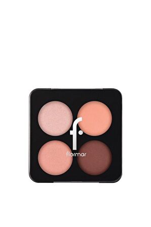 Flormar Mat & Işıltılı Far Paleti (pembe-kahve) - Color Eyeshadow Palette - 008 Fall In Love - 8682536051224