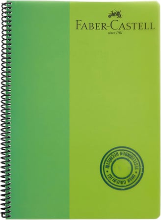 Spiralli Defter, A4, 120 Yaprak, 70g Kağıt, Kareli, Dayanıklı Plastik Kapak, Asorti Renkler, Kullanışlı ve Şık Tasarım