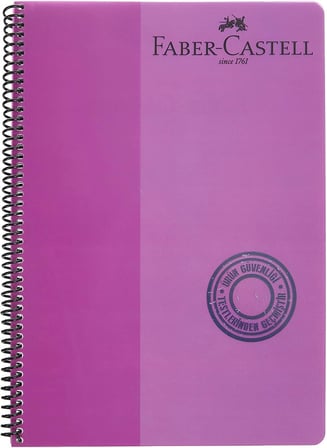 Spiralli Defter, A4, 120 Yaprak, 70g Kağıt, Kareli, Dayanıklı Plastik Kapak, Asorti Renkler, Kullanışlı ve Şık Tasarım