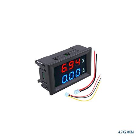 DİJİTAL VOLTMETRE AMPER ÖLÇER 30V/10A