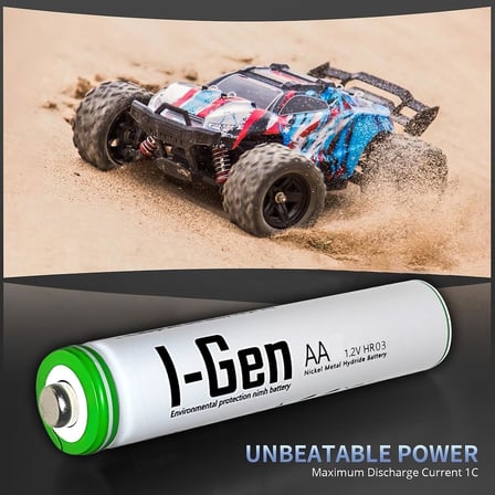 I-Gen B108 8 Adet AA 2700 mAh Şarj Edilebilir Kalem Pil 1.2V Ni-MH Şarjlı Pil