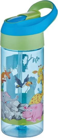Vagonlife FiftyFifty 500ml Tritan Kalın Pipetli Çocuk Okul Su Matarası