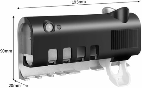 Otomatik Diş Macunu Sıkıcı, UV Sterilizasyonlu, Çoklu Fırça Tutucu, (Şarjlı ve Solarlı), Kurulumu Kolay, Multi Fonksiyonel, Dekoratif