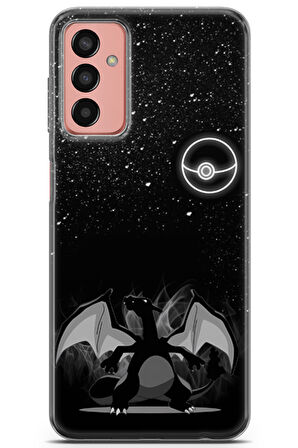 Samsung Galaxy M13 uyumlu Pokemon 38 Baskılı Telefon Kabı Charizard Pokemon