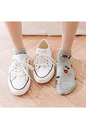 5'li Kadın Sevimli Patik Bilek Çorap