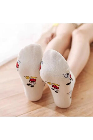 5'li Kadın Sevimli Patik Bilek Çorap