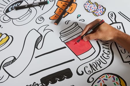SHARPIE Creative Marker Akrilik Boya Kalemleri | Yuvarlak Uçlu Su Bazlı Boya Kalemi | Mürekkep Kağıda Geçirmez ve Çoğu Yüzey Üzerine Yazar | 12 Adet