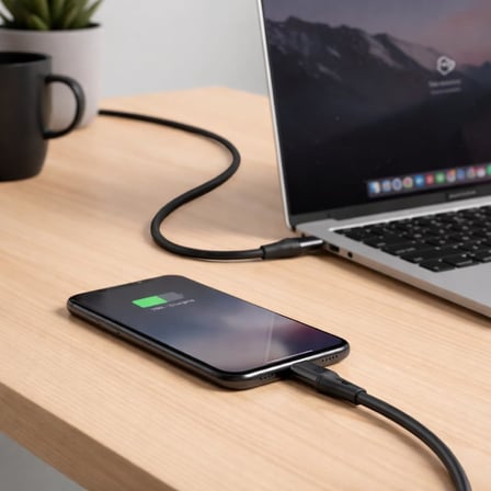 Type C-C Hızlı Şarj Kablosu, 60Watt PD Hızlı Şarj, 1Metre, iPhone 15/16/17 ve Andoid İçin, Siyah/Antrasit Metal, Wahoo (1Ad x 1Metre Siyah)