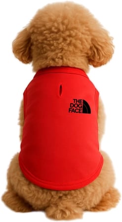 Kedi ve Köpek Kıyafeti &amp; Elbisesi Kırmızı The Dog Face Atlet XS