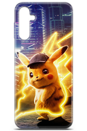Samsung Galaxy A14 5G uyumlu Pokemon 30 Telefon Kabı Detektif Pikachu