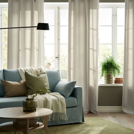 Fon Perde/2 Kanat, Bej, 145x300 cm, Işık Filtreleyici, Polyester