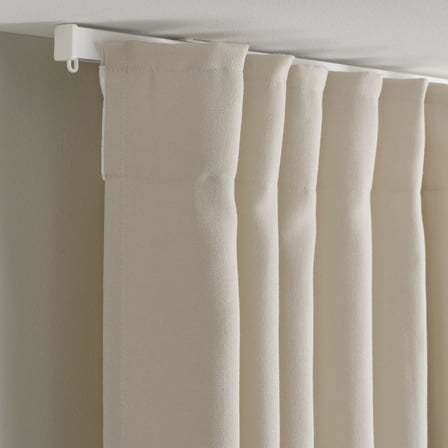 Fon Perde/2 Kanat, Bej, 145x300 cm, Işık Filtreleyici, Polyester
