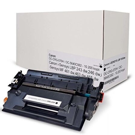 Baskistan Canon i-SENSYS MF461dw (MF-461) CRG-070H Siyah Muadil Toner Çipsiz