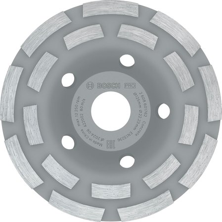 Professional Accessories Elmas Taşlama Diski Açılı Taşlamalar için Uzman (Beton için, Taşlama Diski: 125 mm, Delik: 22,23 mm, Beton Taşlama Makineleri için Aksesuarlar)