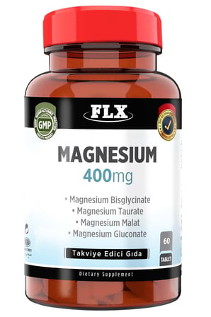 Magnezyum Bisglisinat Malat Taurat Glukonat 60 Tablet