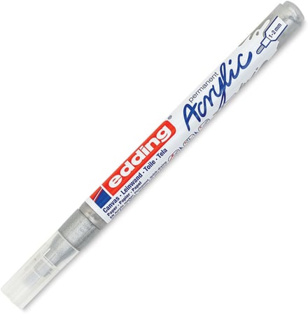 5300 akrilik markör ince - beyaz - 1 su geçirmez akrilik markör - ince yuvarlak uçlu 1-2 mm