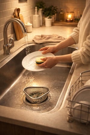 Ayaklı Lavabo Süzgeci Mutfak ve Banyo İçin Metal File Gider Süzgeci Gıda Artığı ve Saç Tutucu Drenaj Koruyucu