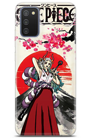 Samsung Galaxy M02s uyumlu Anime 12 Silikon Kapak One Piece Yamato