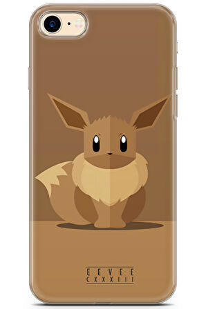 Apple iPhone 7 uyumlu Pokemon 40 HD Desenli Eevee Pokemon