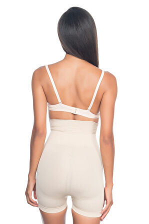 TEN MI Emay 2075 Yüksek Bel Desenli Double Kısa Paça Korse