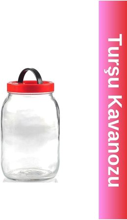 2 Litre Cam Turşu Ve Bakliyat Saklama Kavanozu