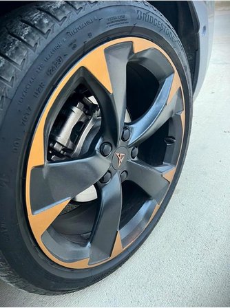 Cupra Leon ile Uyumlu MK4 Jant Kaplama Sticker Set Kolay Uygulama Uzun Ömürlü Estetik Görünüm Metalik Mat Bakır