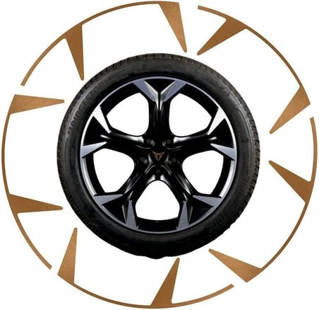 Cupra Leon ile Uyumlu MK4 Jant Kaplama Sticker Set Kolay Uygulama Uzun Ömürlü Estetik Görünüm Metalik Mat Bakır