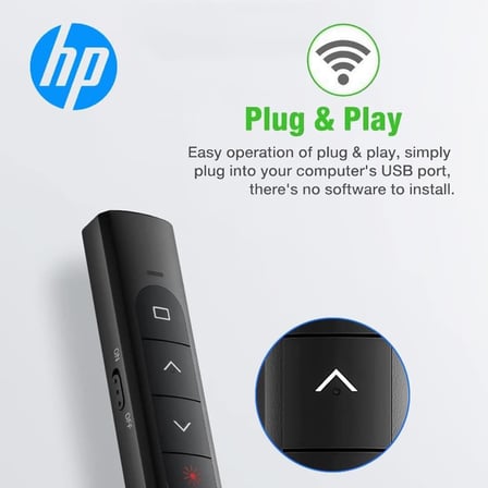 HP SS10 Wireless Presentation Flip Pen Pilli Kablosuz Sunum Kumandası