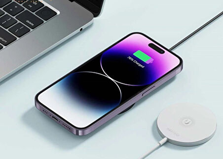 Kablosuz MagSafe Wireless Manyetik Hızlı Şarj Smartphone iPhone Magnetic Metal Type-c 15W