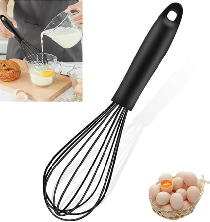 Büyük Boy Silikon Çırma Teli,Silikon Çırpıcı,Yumurta,Ayran Ve Pasta İçin Çırpma Teli (2)