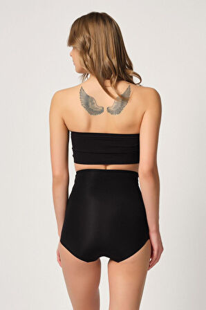 SİYAH MI Emay 2842 Lazer Dantelli Slip Korse