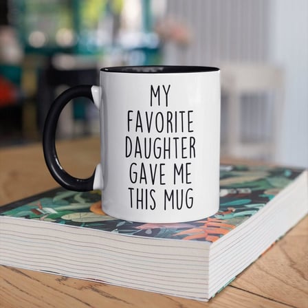 Dad Gift from Daughter, Fathers Day Gift, Favorite Child Mug, Dad Gift Ideas, Best Dad Ever, Dad Birthday Gift, Christmas Gift from Daughter