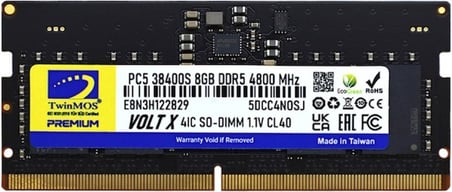 TWINMOS 8GB DDR5 4800Mhz CL40 Notebook Ram TMD58GB4800S40