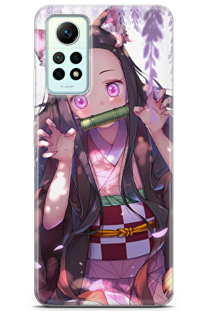 Xiaomi Redmi Note 12 Pro 4G uyumlu Anime 14 UV Lans Demon Slayer Nezuko