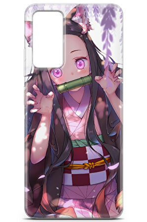 Xiaomi Redmi Note 12 Pro 4G uyumlu Anime 14 UV Lans Demon Slayer Nezuko