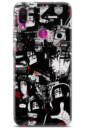 Xiaomi Redmi Note 7 uyumlu Anime 29 HD UV Baskı Itachi Uchiha