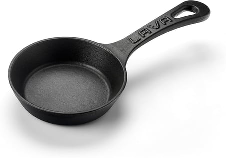 Döküm Mini Yuvarlak Saplı Çap 12 Tava