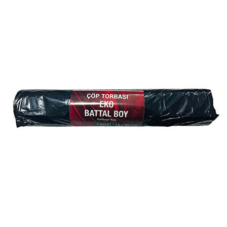 Flodex Eko Battal Boy Çöp Torbası 75x90 cm 7 li x 20 Adet