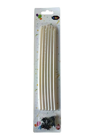 20 cm Beyaz - Pasta Mumu 6'lı