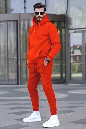 Unisex Oversize 3 İplik Şardonlu Eşofman Takımı