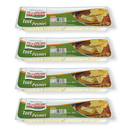 Özgüllü Dilimli Tost Peyniri 1 Kg x 4 Adet