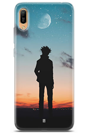 Huawei Y6 2019 uyumlu Manga 7 HD UV Baskı Gojo Satoru Jujutsu Kaisen
