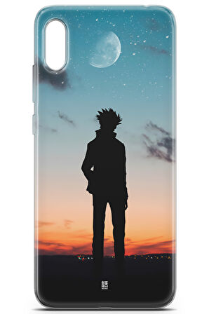 Huawei Y6 2019 uyumlu Manga 7 HD UV Baskı Gojo Satoru Jujutsu Kaisen