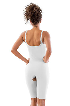 BEYAZ MI Emay 2822 Balen Sütyenli Paçalı Boy Lazer Korse