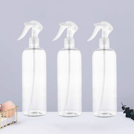 3 Adet Plastik Sprey Şişe Boş Sis Sprey Şişe Tetikleyici Püskürtme Sızdırmaz Doldurulabilir Atomizatörler Kuaför Salonları Ev Temizleyicileri için